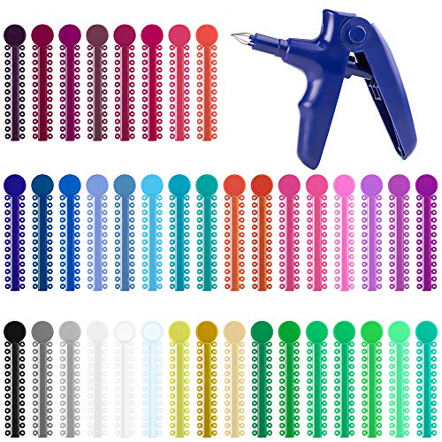 Ties de Ligadura Ortodóntica y Herramienta de Pistola para Ligaduras - Anillos de Goma Multi-color (1040 Pzs/Paquete) - imagen 1