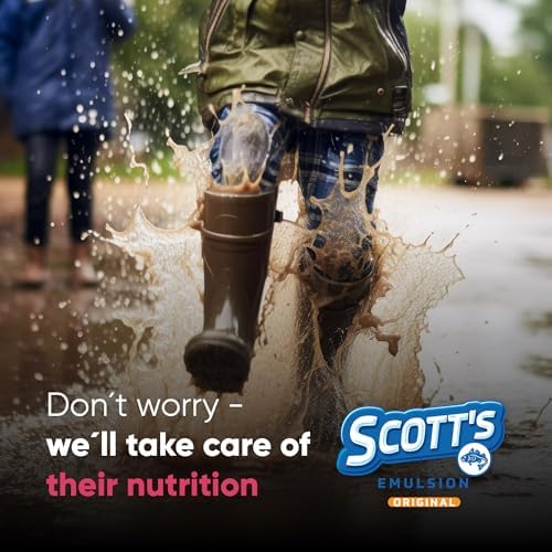 SCOTT'S EMULSION Aceite de Hígado de Bacalao Líquido para Niños – Sabor a Frutas – Apoya el Crecimiento, Inmunidad y Salud Ósea – Rico en Omega 3 y - imagen 6