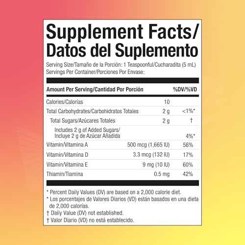 SCOTT'S EMULSION Aceite de Hígado de Bacalao Líquido para Niños – Sabor a Frutas – Apoya el Crecimiento, Inmunidad y Salud Ósea – Rico en Omega 3 y - imagen 7