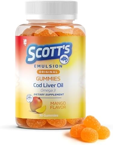 SCOTT'S EMULSION Aceite de Hígado de Bacalao Líquido para Niños – Sabor a Frutas – Apoya el Crecimiento, Inmunidad y Salud Ósea – Rico en Omega 3 y - imagen 8