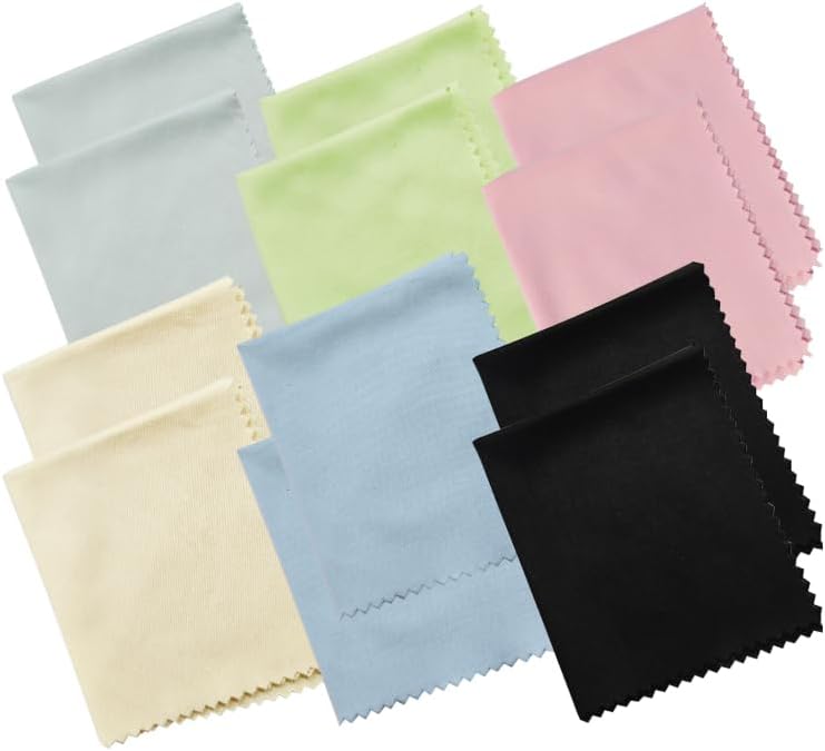 Paquete de 12 Paños de Microfibra para Limpiar Lentes, Pantallas, Cámaras y Gafas - 6x7 - imagen 1