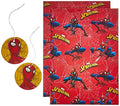 Papel de Regalo de Cumpleaños para Niños - 2 Hojas de Papel de Regalo Spiderman con 2 Etiquetas para Regalos de Niños - imagen 1