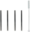 Popotes de Acero Inoxidable Extra Cortos de 5 para Termos Funtainer de 12oz, Cócteles, Vasos Pequeños o Tazas (Paquete de 4 + Cepillo de Limpieza) - imagen 1