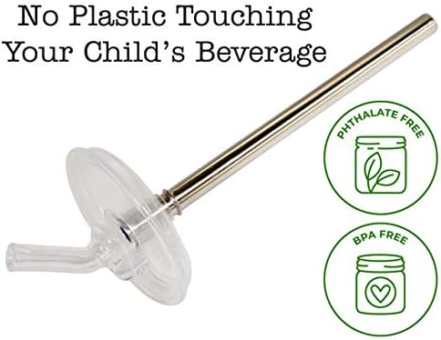 Popotes de Acero Inoxidable Extra Cortos de 5 para Termos Funtainer de 12oz, Cócteles, Vasos Pequeños o Tazas (Paquete de 4 + Cepillo de Limpieza) - imagen 4