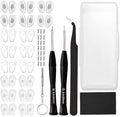 Kit de Reparación de Gafas con 18 Pares de Almohadillas Nasales, Destornilladores, Tornillos, Pinzas y Paño de Limpieza para Gafas y Lentes de Sol - imagen 1