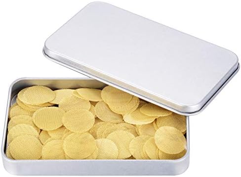 Pantallas de Tubo de Latón de 200 Piezas, Pantallas de Latón 100% de 0.75 Pulgadas con Caja de Almacenamiento Metálica (3/4 pulgadas) - imagen 1
