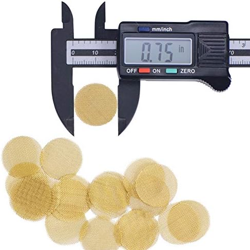 Pantallas de Tubo de Latón de 200 Piezas, Pantallas de Latón 100% de 0.75 Pulgadas con Caja de Almacenamiento Metálica (3/4 pulgadas) - imagen 3