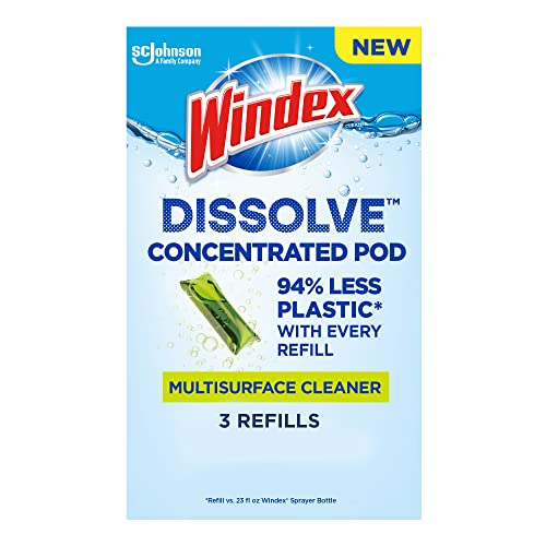 Pods Concentrados Windex Dissolve, Limpiador Multisuperficie, 3 Recargas Disolventes - imagen 4