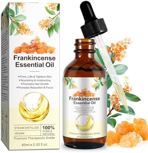 Aceite Esencial de Incienso Premium 100% Natural para Piel, Rostro y Cuerpo, Antienvejecimiento y Cicatrices, 60ml, Aromaterapia y Masaje - imagen 1