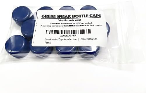 Tapas para Botellas de Agua Sneak Alcohol, Resealable 28mm (12) | Sin Fugas, Compatible con Fiji | Oculta Licor en Conciertos, Eventos y Festivales | - imagen 5