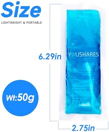 Paquete de 4 Paquetes de Hielo YOUSHARES para Cooler de Insulina - Aprobados por la TSA, Reutilizables y Perfectos para Viajes en Avión - imagen 3