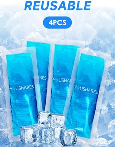 Paquete de 4 Paquetes de Hielo YOUSHARES para Cooler de Insulina - Aprobados por la TSA, Reutilizables y Perfectos para Viajes en Avión - imagen 4