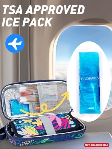Paquete de 4 Paquetes de Hielo YOUSHARES para Cooler de Insulina - Aprobados por la TSA, Reutilizables y Perfectos para Viajes en Avión - imagen 6