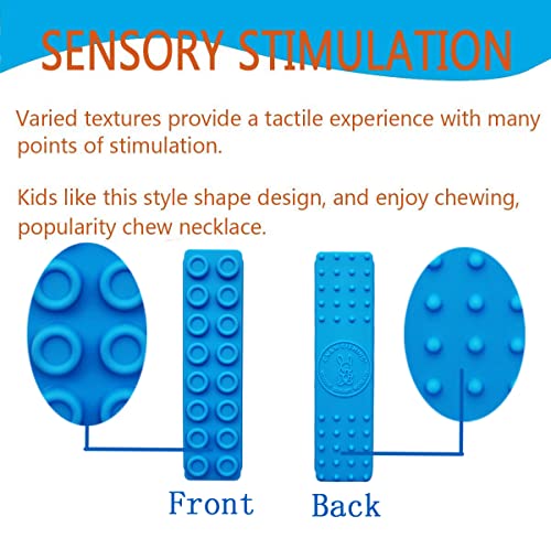 Collar de Masticar GNAWRISHING para Niños, Paquete de 5 Collares Sensoriales para Autismo, TDAH y SPD, Masticar y Motricidad Oral - imagen 7