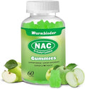 Gomitas NAC para Adultos y Niños 1200mg, Suplemento N-Acetil Cisteína, Apoyo Inmunológico y Hepático, Sin Azúcar, Sabor Manzana Verde - imagen 1