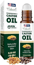 Roll-On de Aceite de Ricino – Aceite de Ricino Puro y Aceite Esencial de Incienso para el Contorno de Ojos – Reduce Arrugas, Ojeras, Hinchazón y - imagen 1
