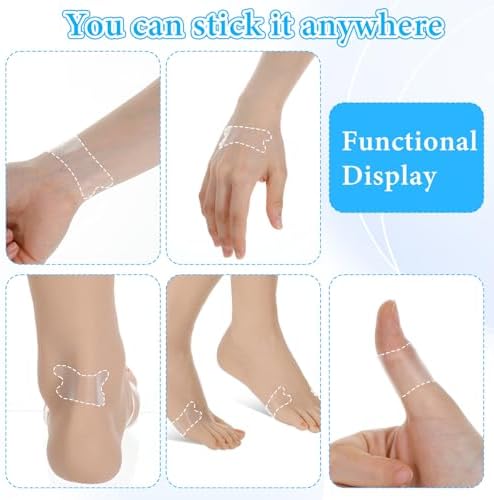 30 Piezas de Vendajes Transparentes para Ampollas en Pies, Almohadillas Impermeables Anti-Fricción para Dedos, Talones y Pies - imagen 5