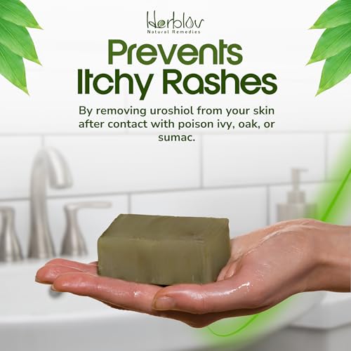 Jabón de Hiedra Venenosa – Tratamiento Natural para Hiedra Venenosa – Limpiador Antipicazón para Hiedra Venenosa, Roble Venenoso y Zumaque – Alivia - imagen 3