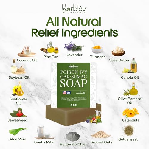 Jabón de Hiedra Venenosa – Tratamiento Natural para Hiedra Venenosa – Limpiador Antipicazón para Hiedra Venenosa, Roble Venenoso y Zumaque – Alivia - imagen 6