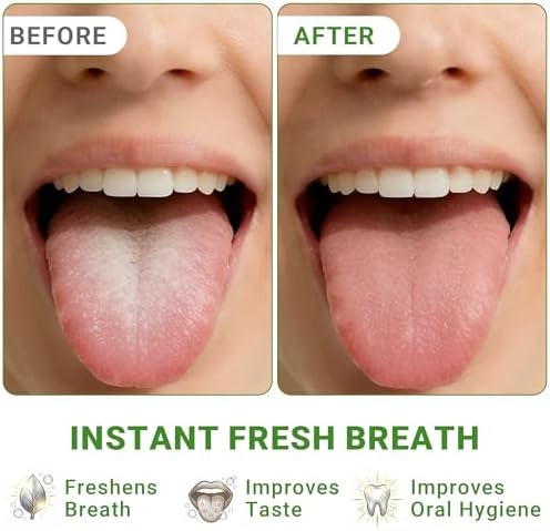 Raspador de Lengua de Metal para Adultos (2 Piezas) - Limpiador de Lengua de Acero Inoxidable con Estuches de Viaje, Reduce el Mal Aliento y Elimina - imagen 5