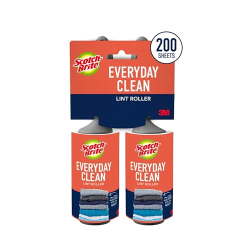 Rodillo Quitapelusas Scotch-Brite Everyday Clean, Removedor de Pelusa para Mascotas, Ropa Oscura, Muebles y Superficies Polvorientas, 2 Paquetes, 200 - imagen 5