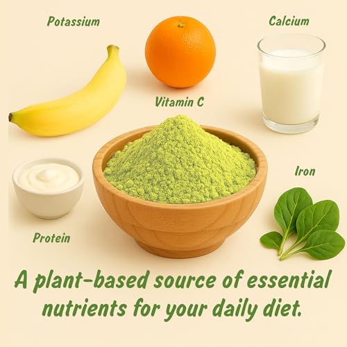 Polvo de Hoja de Moringa Orgánico USDA Spice Profile, 4 oz, Resealable, Libre de Metales Pesados, Prueba de Laboratorio - imagen 4