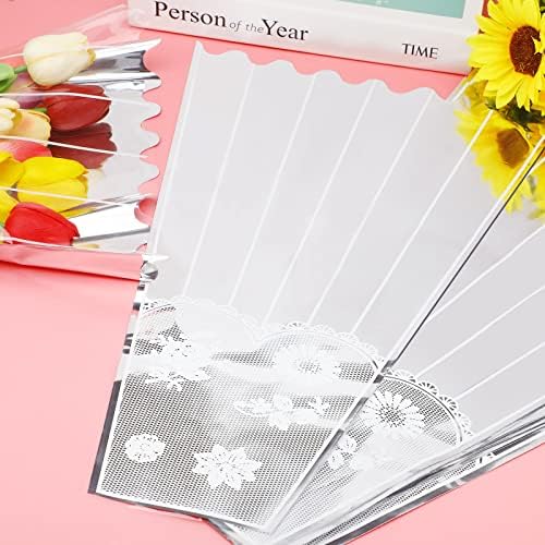 Bolsas de Plástico FOIMAS para Ramo de Flores - 100 Piezas, Fundas Transparentes para Empaque Floral, Ideal para Cumpleaños, Bodas y Días Especiales - imagen 5