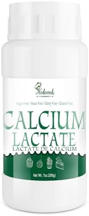 Polvo de Lactato de Calcio 7 oz, 100% Puro, Grado Alimenticio, Ideal para Mantener la Forma de Alimentos, Neutraliza Acidez, Apto para Lácteos, - imagen 1