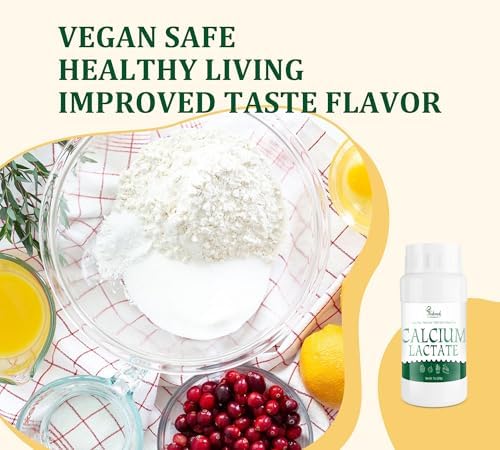Polvo de Lactato de Calcio 7 oz, 100% Puro, Grado Alimenticio, Ideal para Mantener la Forma de Alimentos, Neutraliza Acidez, Apto para Lácteos, - imagen 5