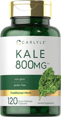 Suplemento de Kale Carlyle | 120 Cápsulas | Fórmula de Extracto de Hierbas | Sin OGM y Libre de Gluten - imagen 1