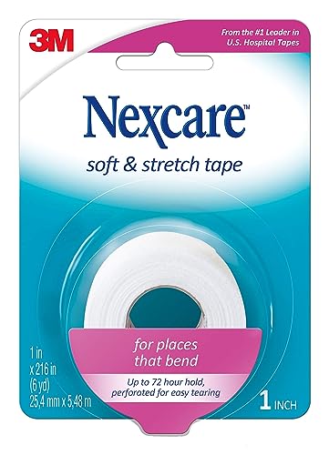 Cinta Adhesiva Nexcare Soft & Stretch para ros Auxilios, 1 pulg x 6 yds, Mantiene Lesiones Limpias y Protegidas - imagen 4