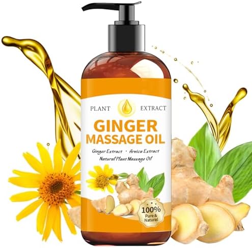 Aceite de Jengibre para Masaje Terapéutico, Drenaje Linfático y Alivio de Dolores Musculares - Aceite Natural para Gua Sha con Árnica, Relajante y - imagen 1
