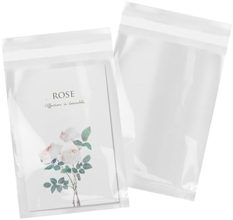 iMailer - Paquete de 100 Bolsas de Celofán Autoadhesivas 5 x 7 - Bolsas Transparentes Reutilizables para Tarjetas A2, A4, A6, Repostería y Dulces - imagen 1