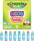 Curitas Antibacteriales Neón con Forma Crayola para Niños, 100 Pzas - Ideal para Cortes, Raspones y Quemaduras. Perfecto como Regalo de Navidad o - imagen 1