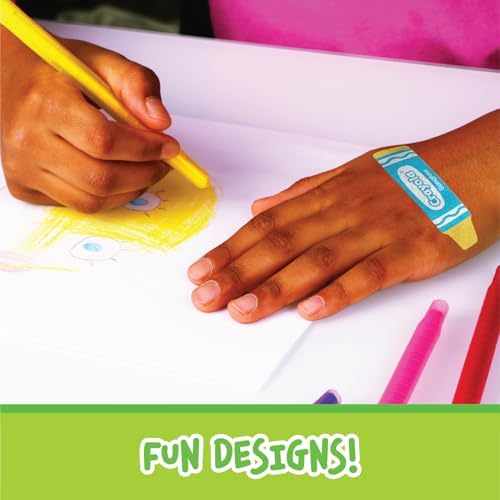 Curitas Antibacteriales Neón con Forma Crayola para Niños, 100 Pzas - Ideal para Cortes, Raspones y Quemaduras. Perfecto como Regalo de Navidad o - imagen 2