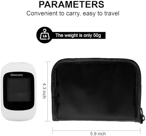 Estuche para Suministros de Diabetes GENCAM, Organizador Diabético para Tiras de Prueba con Bolsa de Malla, Bolsa Portátil para Medidor de Glucosa - imagen 5