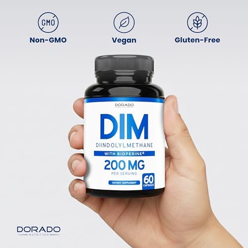 Suplemento DIM para Mujeres y Hombres (Bloqueador de Estrógenos Diindolilmetano, Tratamiento para Acné Hormonal, Equilibrio Hormonal) (200mg por - imagen 7