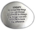 Piedra Reconfortante de Oración de Serenidad de Cathedral Art - Roca Grabada con Palabras Inspiradoras, 1-1/2 Pulgadas, Plata - imagen 1