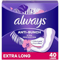 Always Protectores Diarios Extra Largos Sin Fragancia Anti-Bunch, 40 Piezas, Comodidad Todo el Día - imagen 1