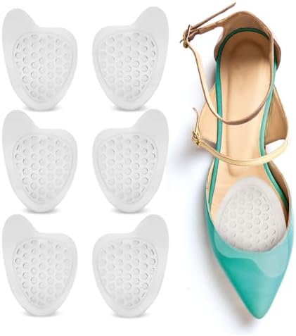 Cojines de Gel Transparente Premier Solutions para la Planta del Pie, para Tacones y Zapatos Planos, 6 Piezas (3 Pares) - imagen 1