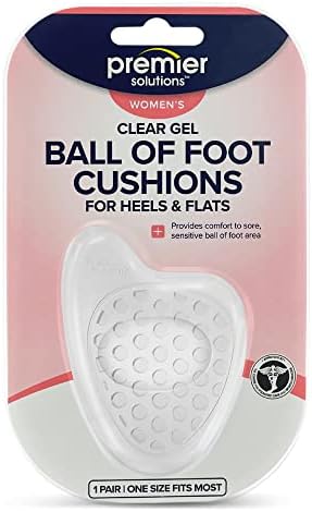 Cojines de Gel Transparente Premier Solutions para la Planta del Pie, para Tacones y Zapatos Planos, 6 Piezas (3 Pares) - imagen 6