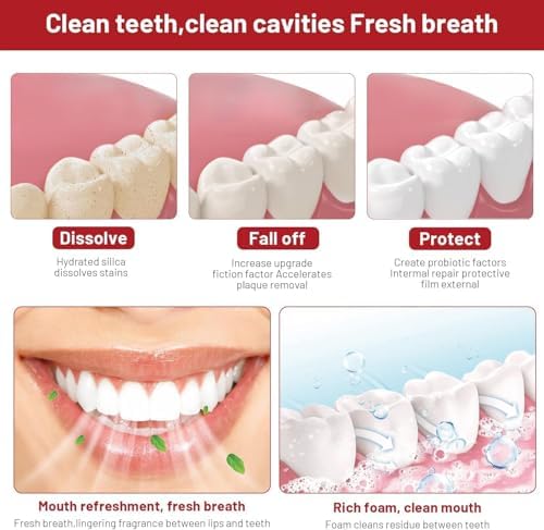 Pasta de Dientes Blanqueadora Probiotica 2PC SP-10 – Aliento Fresco, Limpieza Profunda, Remoción de Manchas – Fórmula Natural - imagen 4