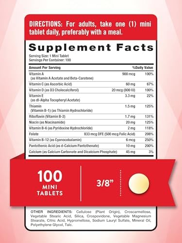 Multivitamínico Diario Nature's Truth | 100 Mini Tabletas | Para Hombres y Mujeres | Suplemento Sin OGM y Sin Gluten - imagen 2
