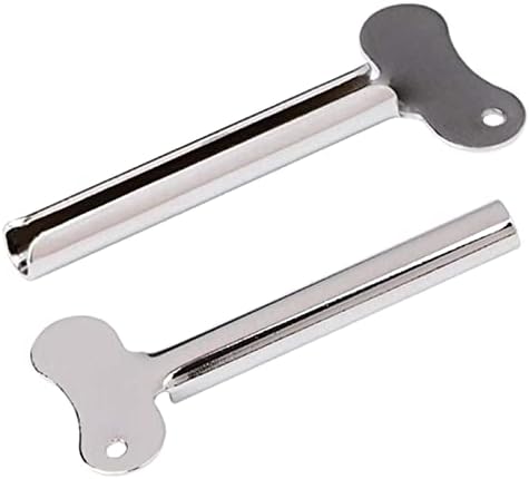 Xiaokeis 2 Piezas Exprimidor de Pasta de Dientes de Acero Inoxidable, Herramienta Ahorra Dinero para Baño (Plateado) - imagen 1
