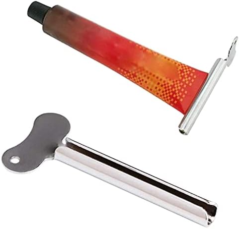 Xiaokeis 2 Piezas Exprimidor de Pasta de Dientes de Acero Inoxidable, Herramienta Ahorra Dinero para Baño (Plateado) - imagen 5