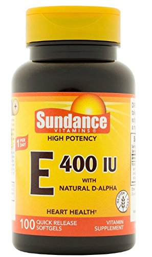 Sundance Vitamina E 180mg (400 UI) | 100 Cápsulas Blandas de Liberación Rápida | Suplemento de Alta Potencia | Sin OGM y Libre de Gluten - imagen 3