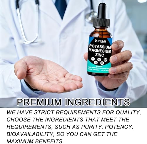 Suplemento Líquido de Potasio y Magnesio con Zinc, Ashwagandha, Bromelina y Vitaminas D3 y B6 para la Salud Vascular, Ósea, Muscular y Nerviosa, No - imagen 7