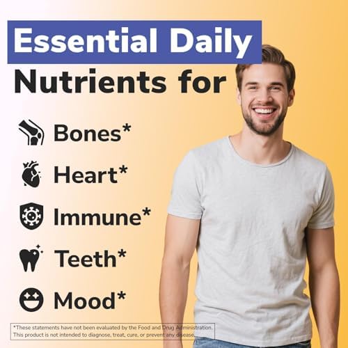 Suplemento de Calcio Vitalibre D3 K2 para Hombres y Mujeres, Vitamina D3 5000 IU, Calcio 1200 mg, MK-7, Alta Absorción, 60 Tabletas para Huesos - imagen 5