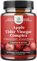 Cápsulas de Vinagre de Sidra de Manzana para Limpieza y Desintoxicación - Salud Digestiva y Pérdida de Peso con Cayena - 60 Cápsulas Extra Fuertes - imagen 1