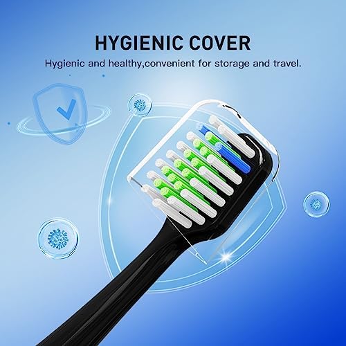 Cabezas de cepillo de dientes de repuesto compatibles con Aquasonic Duo Series/Centro Dental Eléctrico (NO para Duo PRO Series) - 4 Blancas y 4 Negras - imagen 5